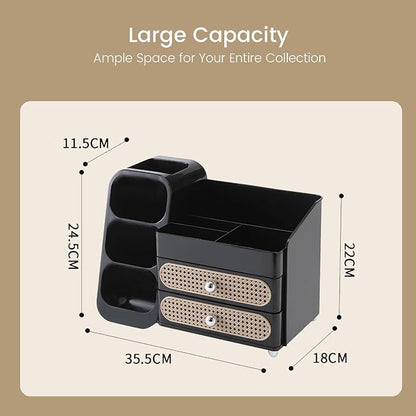 Aveniee Makeup Organizer with Drawers, Large Bathroom Countertop Organizer - Image 6