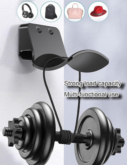 2-Pack Wall Mount Headphone Hanger, Adhesive Screw-in Headset Holder Hook - Image 4