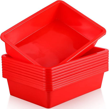 Hoteam 10 Pcs Flat Storage Organizer Tray Bin Paper Tray by Hoteam