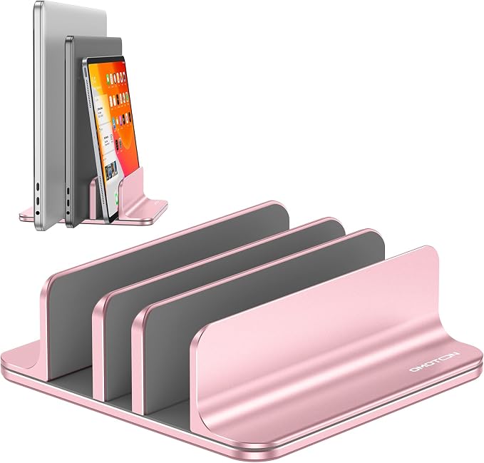OMOTON Vertical Laptop Stand, Desktop Aluminum Mac Book Stand by OMOTON