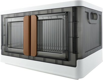 Storage Box, Cabinet with Lids, 8.4 Gallon Capacity, With Double Door and Lock by AssHMKITOfficial