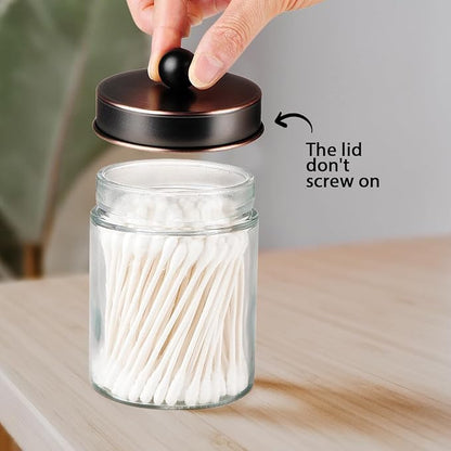 Amolliar Apothecary Jars Bathroom Storage Organizer - Image 5
