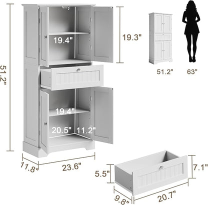 ChooChoo 51" H Bathroom Floor Cabinet - Image 3