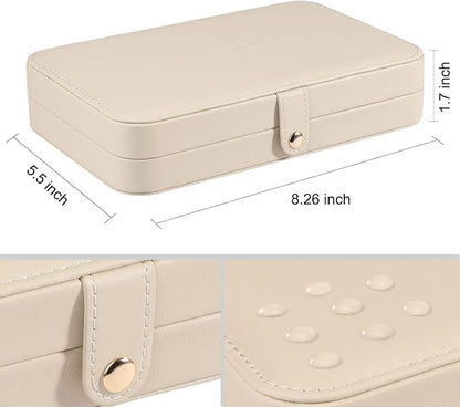 LANDICI Small Jewelry Box for Women Girls, PU Leather Travel Jewelry Case - Image 6