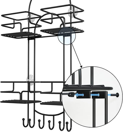 SRIWATANA Shower Caddy Hanging Over Head, Bathroom Shower Organizer Shower Rack - Image 9