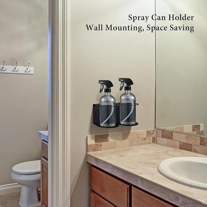 2PCS Spray Can Holder Multifunctional Metal Wall Mount Paint Bottle Rack - Image 2