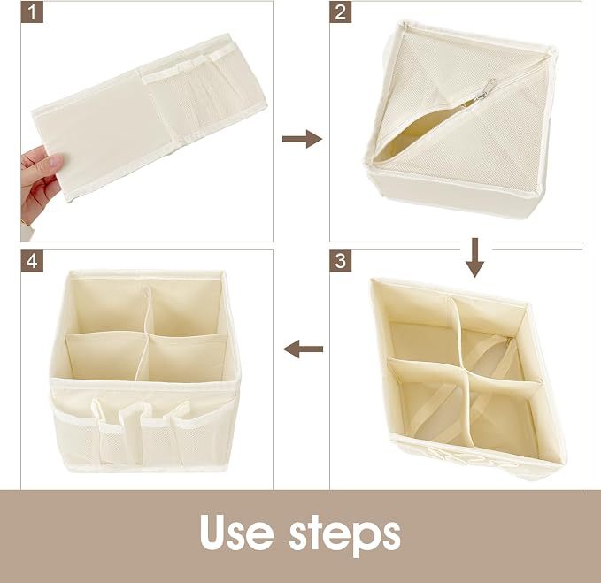 Cosmetic Storage Bins Makeup Organizer, Adjustable Multifunction Storage Box - Image 8