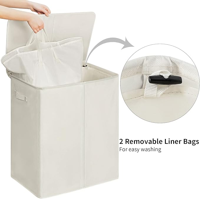WOWLIVE 154L Double Laundry Hamper - Image 4