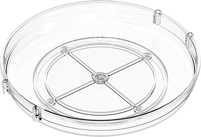 9.5" W Acrylic Clear Lazy Susan Turntable - Image 9