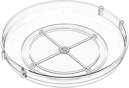 9.5" W Acrylic Clear Lazy Susan Turntable - Image 9