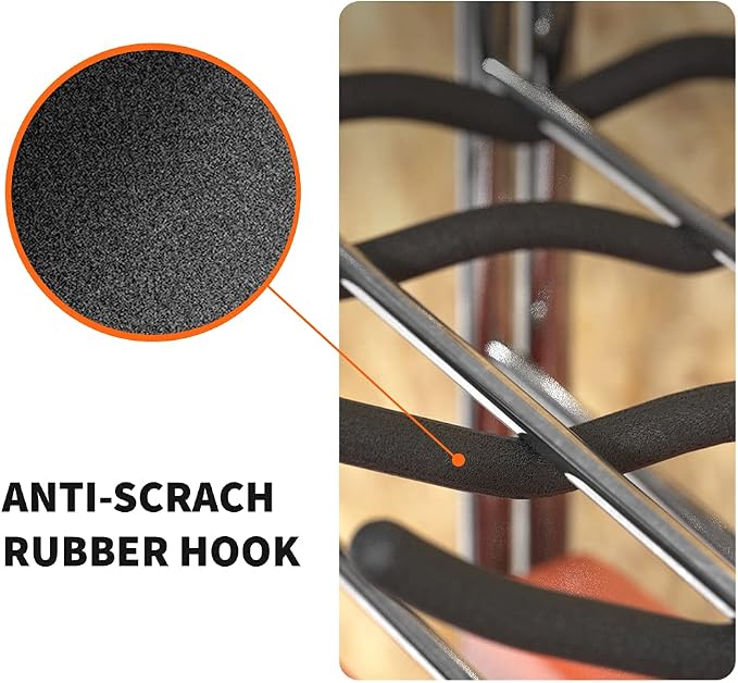 TORACK Garage Hooks Tool Organizer, 4 Pack Heavy Duty Steel 12" Wave Hooks - Image 5