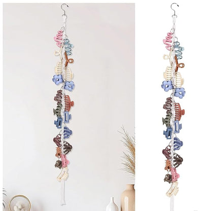 SNOWSTAR Macrame Hair Claw Clip Organizer by WelcometoSNOWSTAR