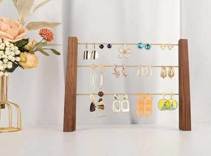 GemeShou 3 Tiers Walnut Earring display stands - Image 7