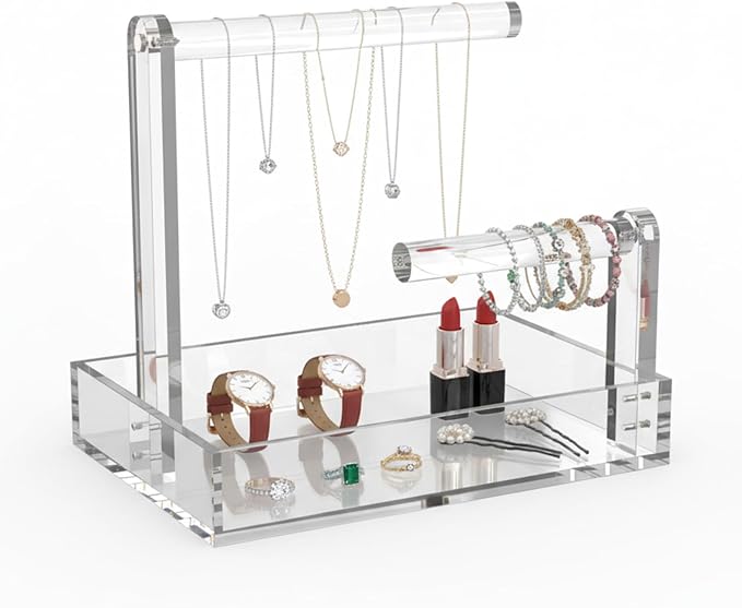 LUGUNU 2-Tier Bracelet Holder & Necklace Display Stand by LUGUNU