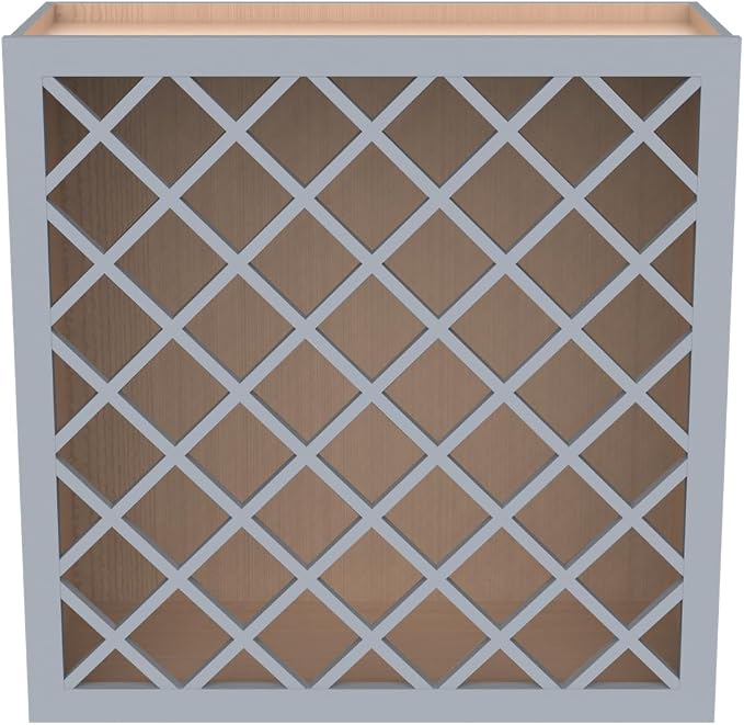 Solid Wood RTA Wine Bottle Rack Wall Cabinet - Image 4