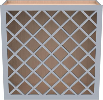 Solid Wood RTA Wine Bottle Rack Wall Cabinet - Image 4