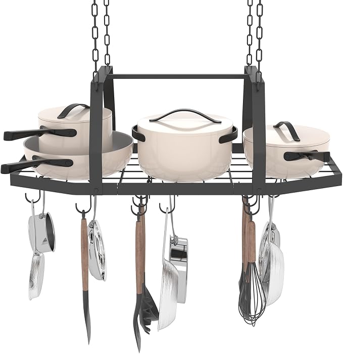 Hexagon Ceiling Pot Rack Hanging Pan Rack Hanging - Image 2
