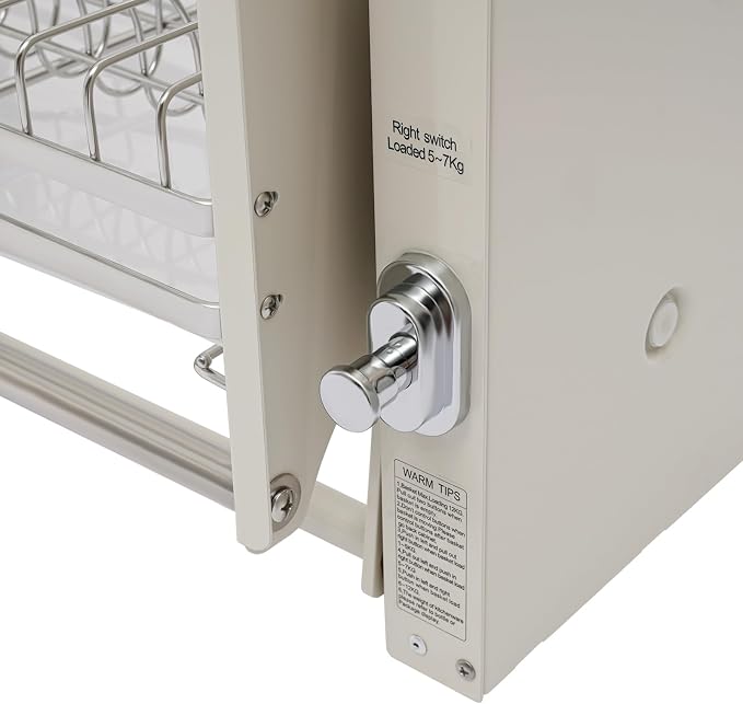 DYRABREST Pull Down Cabinet Organizer, Stainless Steel 2-Tier Pull-Out Kitchen - Image 6