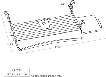 Fellowes 9140303 Underdesk Keybrd Tray, 20-1/8-Inch x7-3/4-Inch - Image 3