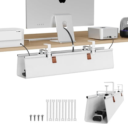Zilink Under Desk Cable Management 30" No Drill Desk Cable Management Tray by Zilink