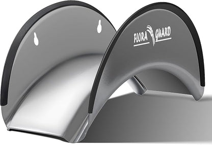 FLORA GUARD Garden Hose Holder, Heavy-Duty Metal Hose Hanger, Holds Up to 125 ft by FLORAGUARD