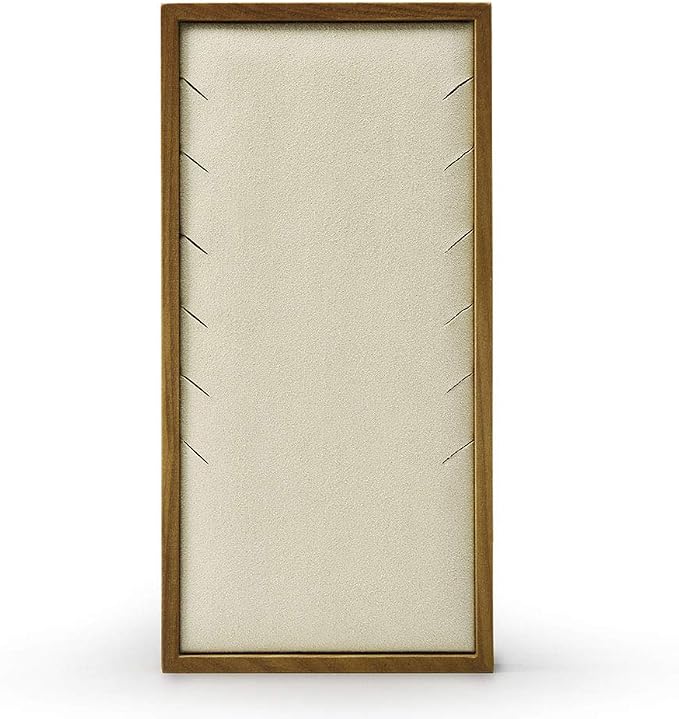 Oirlv Solid Wood Necklace Display Tray Jewelry Showcase Organizer - Image 3