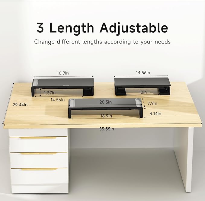 OImaster Adjustable Monitor Stand Riser - Image 3
