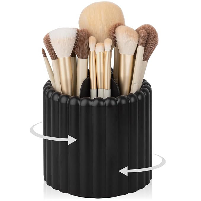 Anyoifax 360 Rotating Makeup Brush Holder 7 Slots Make Up Brush Organizer by Anyoifax