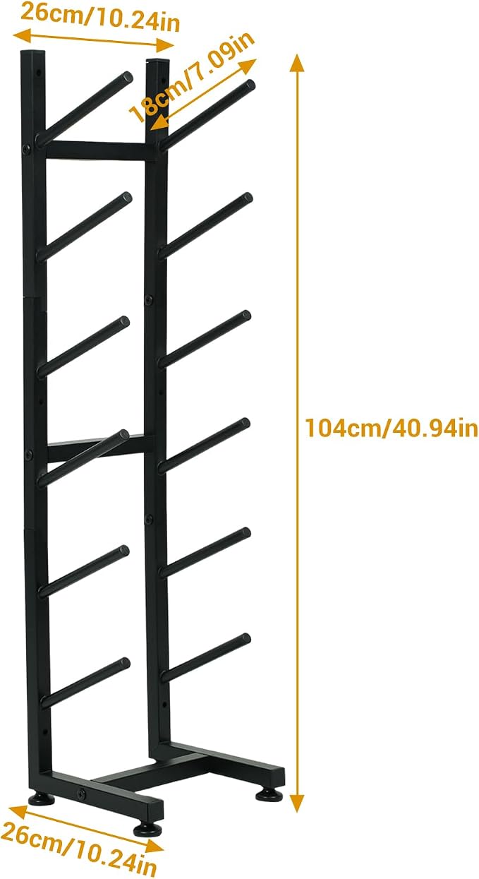 BiJun Skateboard Racks Floor Stand, 6-Layer Skateboard Wall Mount, Snowboard - Image 6