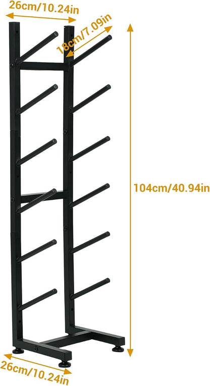 BiJun Skateboard Racks Floor Stand, 6-Layer Skateboard Wall Mount, Snowboard - Image 6