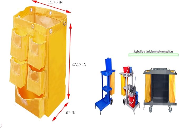 Replacement Janitorial Cart Bag - Image 2
