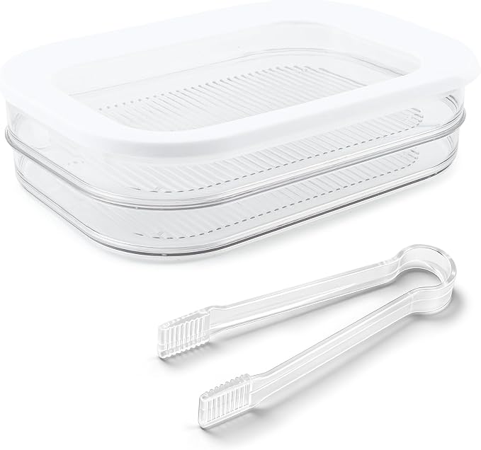 Deli Meat Container for Fridge, 2 Tier Stackable Clear Deli Meats Containers - Image 2