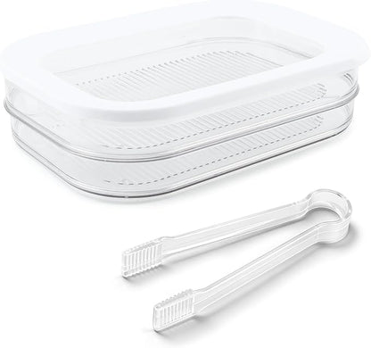 Deli Meat Container for Fridge, 2 Tier Stackable Clear Deli Meats Containers - Image 2