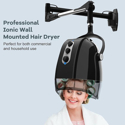 SyyBhb Wall Mount Hooded Salon Hair Dryer, Professional Ionic Hair Color - Image 9