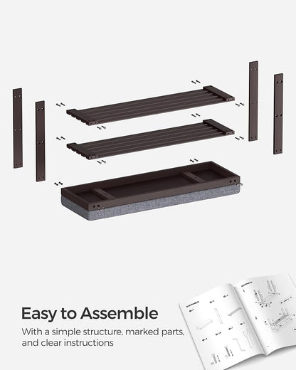 SONGMICS Bamboo Shoe Bench, 3-Tier Shoe Rack Organizer - Image 6