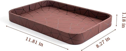 SANQIANWAN Faux Leather Valet Tray - Image 2