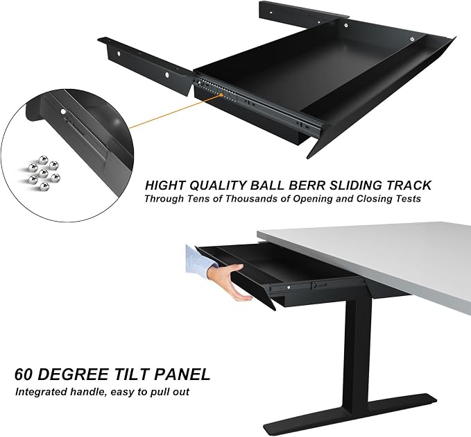 Large Under Desk Mounted Sliding Drawer - Image 7