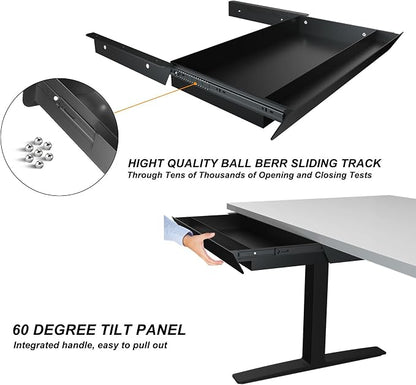 Large Under Desk Mounted Sliding Drawer - Image 4