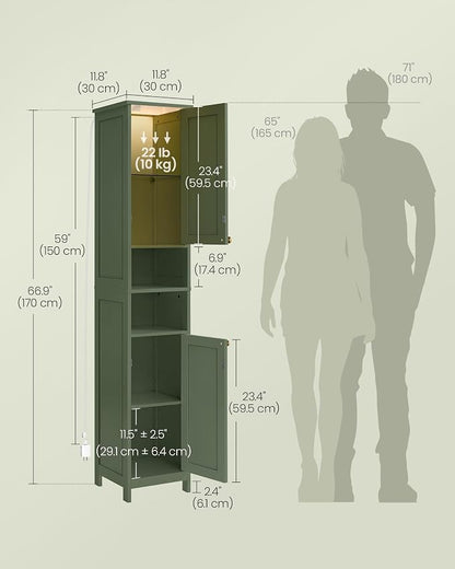 VASAGLE Tall Storage Cabinet - Image 6