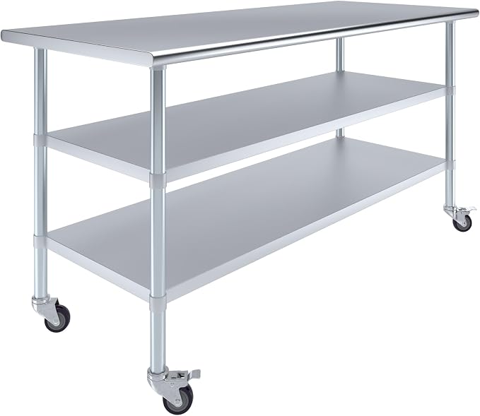 AmGood Stainless Steel Work Table by AmGood