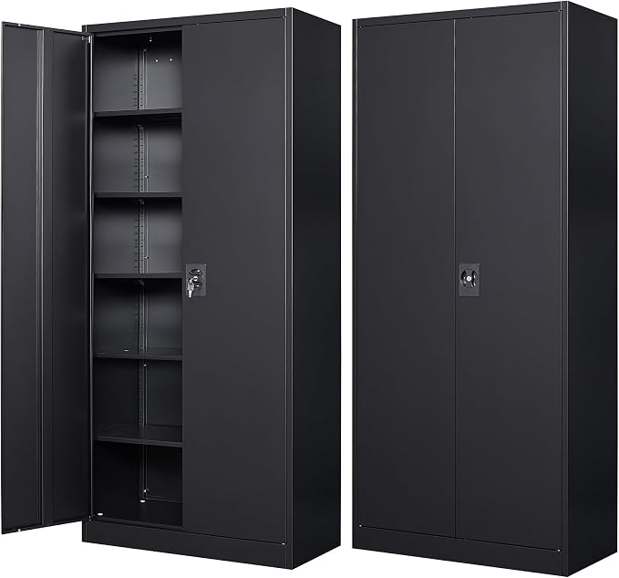 SISESOL Wide & Deep Metal Storage Cabinet - Image 7