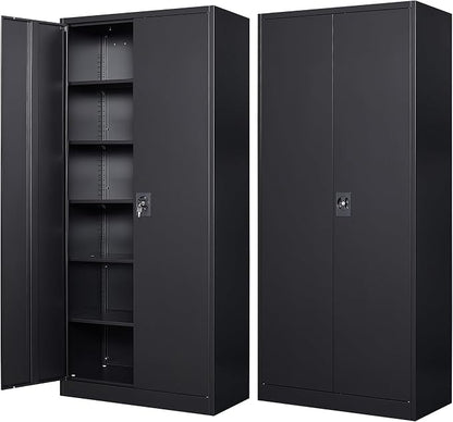 SISESOL Wide & Deep Metal Storage Cabinet - Image 7