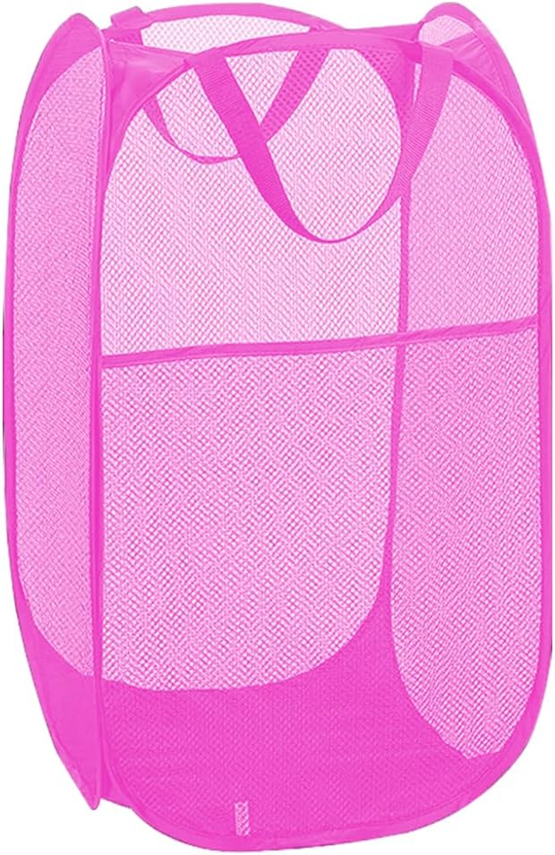 Larpur Popup Laundry Basket, Collapsible Portable Mesh Clothes Washing Laundry by Larpur