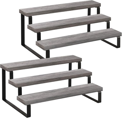 YINMIT Wooden Display Riser Stand, Tiered Perfume and Cologne Organizer Stand by YINMIT