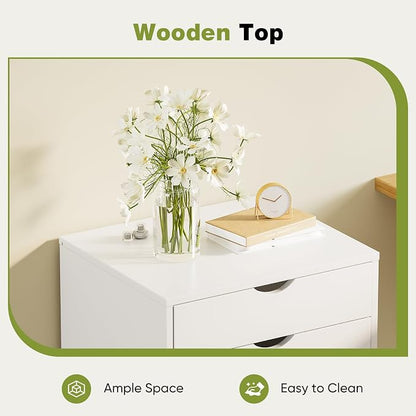 Sweetcrispy 5 Drawer Wooden Dresser, Storage Cabinets, Room Organization | - Image 6
