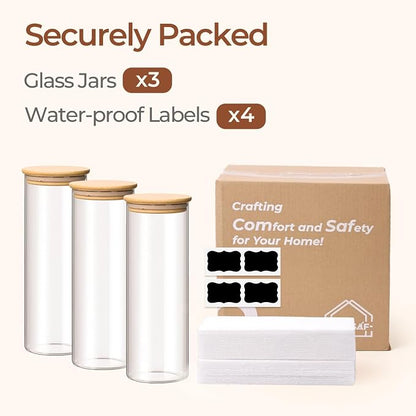 ComSaf Glass Spaghetti Pasta Storage Container - Image 8