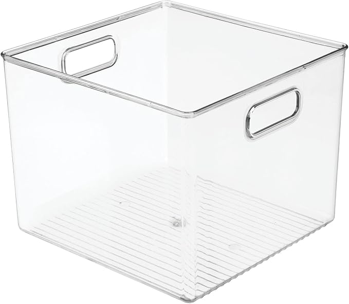 mDesign Plastic Modern Storage Organizer Bin Basket - Image 10