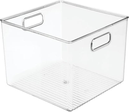 mDesign Plastic Modern Storage Organizer Bin Basket - Image 10