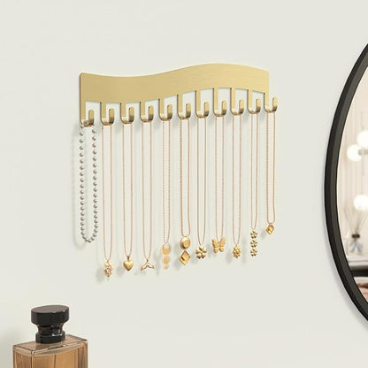 Wall Necklace Organizer Holder: Wall Mounted Jewelry Hanging Storage Necklaces - Image 2