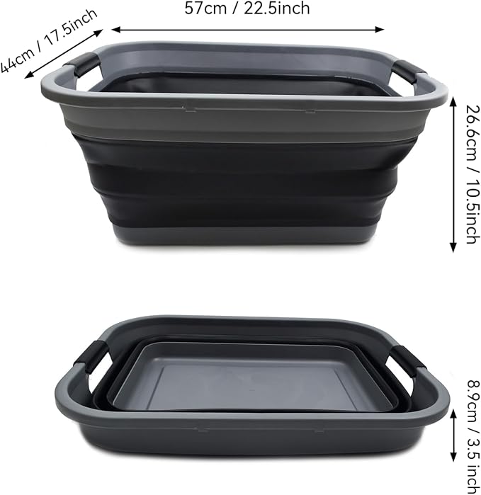 SAMMART 41L Collapsible Plastic Laundry Basket - Image 4